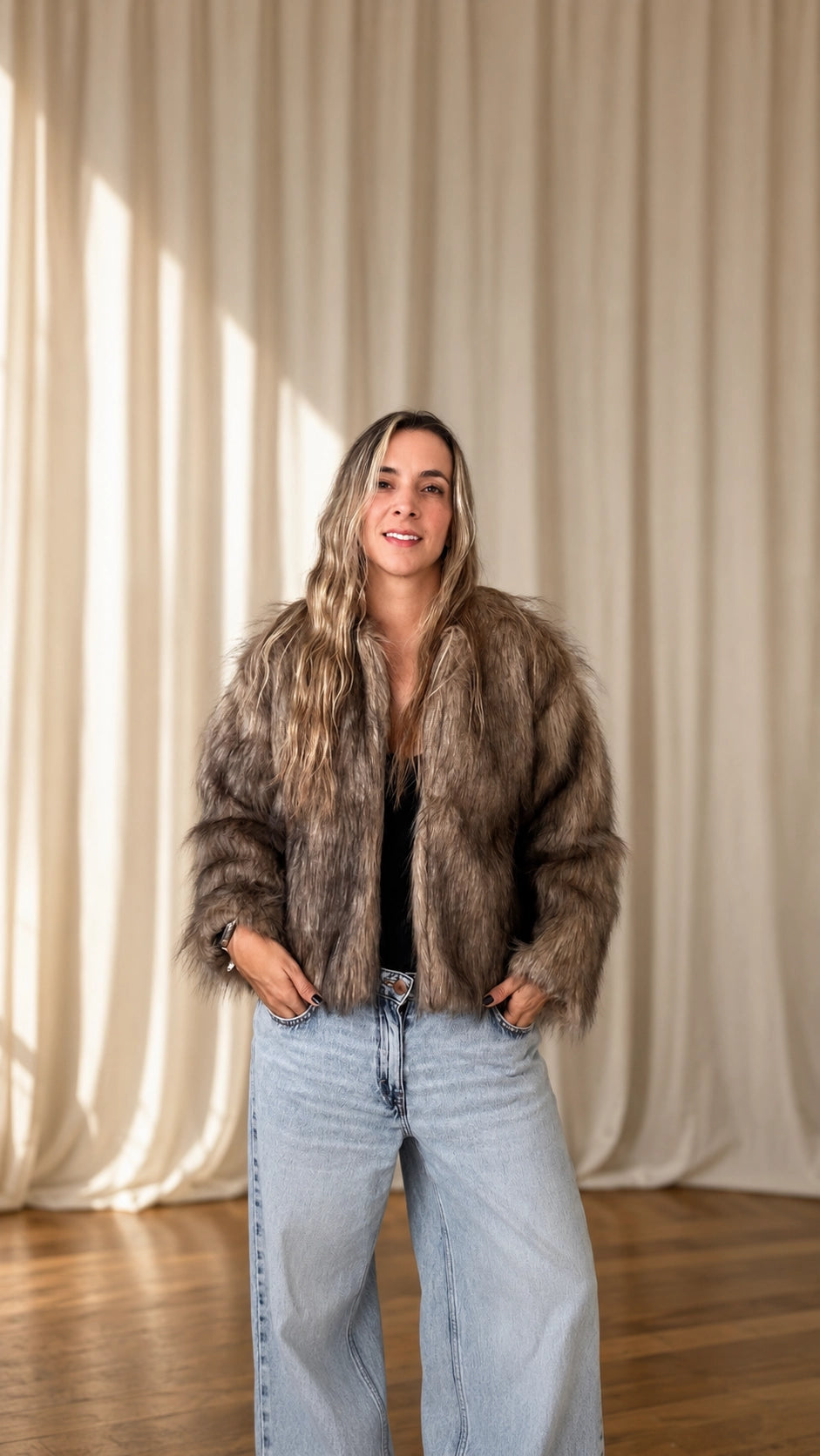 Chaqueta  peluda